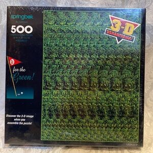 Springbok by Hallmark Go For The Green 500 piece puzzle New Sealed
